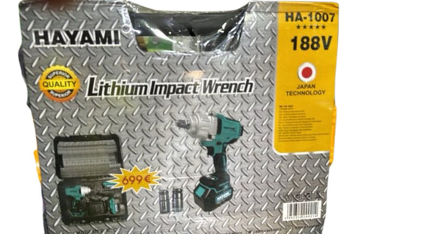 Hayami HA-1007 2 akkus Ütvecsavarozó 1350 Nm 188Vf