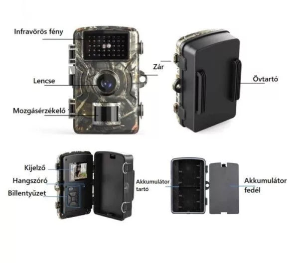 Éjjellátó mozgásérzékelős vadkamera