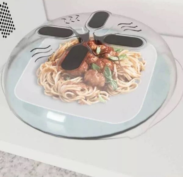 Hover Cover mágneses mikrohullámú sütő Anti Splatter Cover Plate Guard fedél gőzszellőzővel