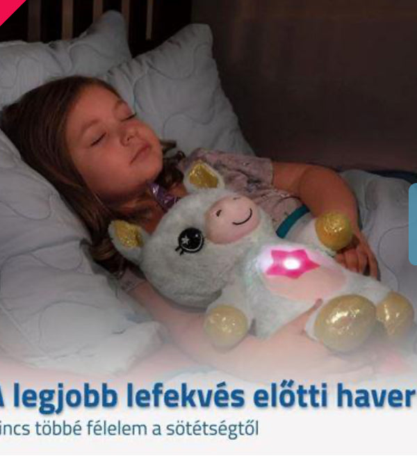 Plüss játék vetítővel - egyszarvú
