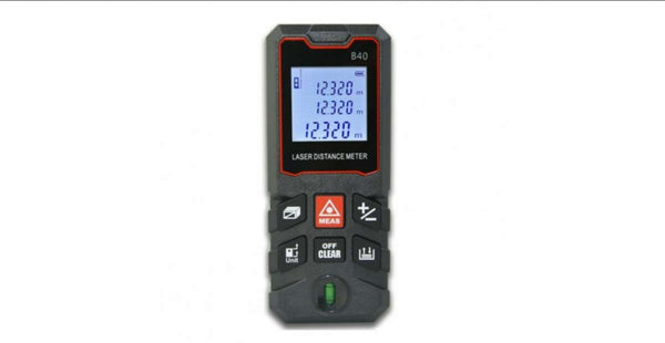 Profi lézeres távolságmérő sok funkcióval, beépített vízmértékkel / 40 m