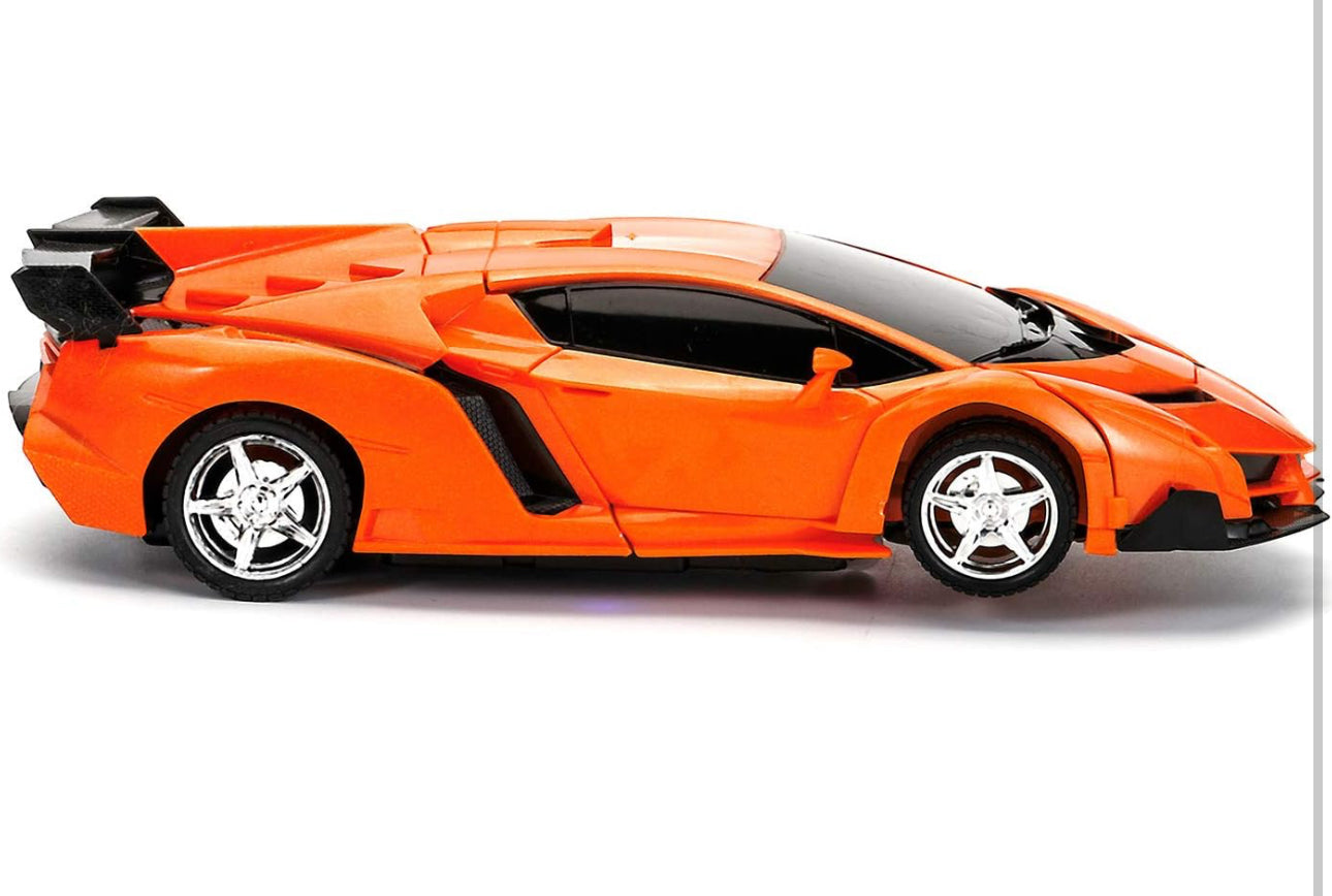 Lucky Toys Lamborghini Veneno Orange kézi távirányítású átalakítható robot és tölthető autó