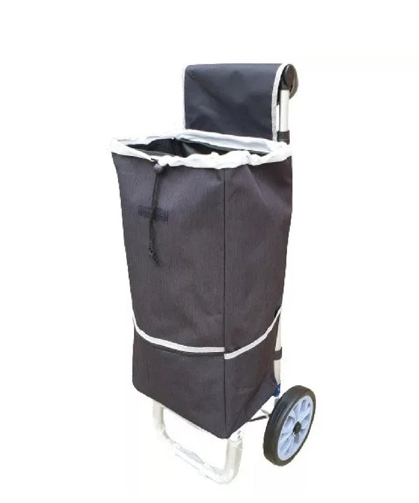 Brandis aluvázas gurulós bevásárlótáska fekete