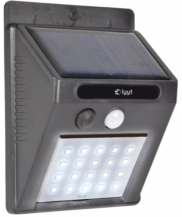 SSL-20LED | LED napelemes lámpa mozgás- és szürkületérzékelővel | 20 LED