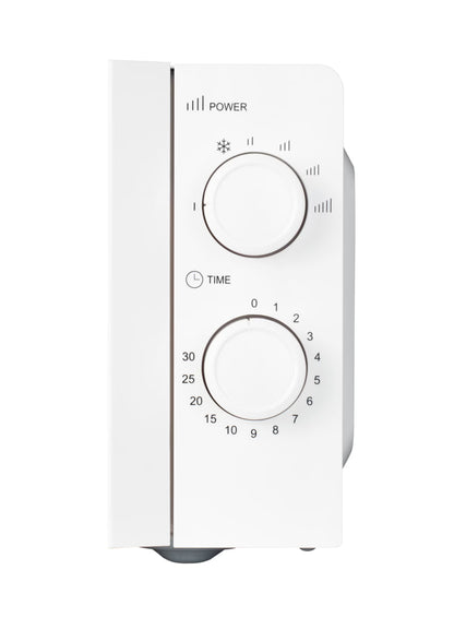 STARCREST SMW-2010WH Mikrohullámú sütő, 700 W, 20 L űrtartalom, Mechanikus vezérlés, 6 fokozat, fehér