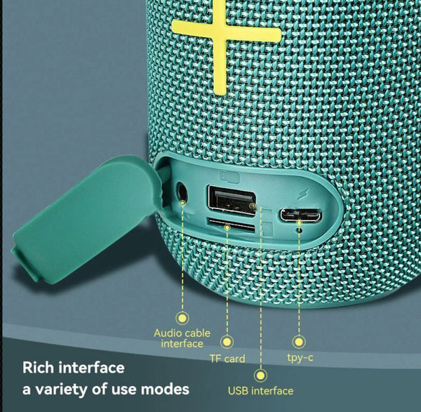 KP-558 hordozható hangfal /BT,LED,Akku,SD,MP3,FM/