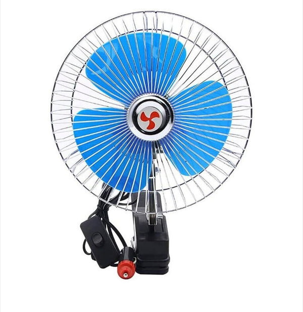 Jormftte 12V/24V autóventilátor, ultravékony kialakítás, ABS műanyag és acél szerkezet, 6 hüvelykes, fém fejjel