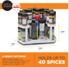 SPICE SPINNER - FORGATHATÓ FŰSZERTARTÓ ÁLLVÁNY, 40 DB FŰSZERNEK