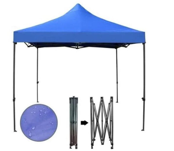 Összecsukható kerti pavilon, sörsátor 3x3m-es méretben - kék