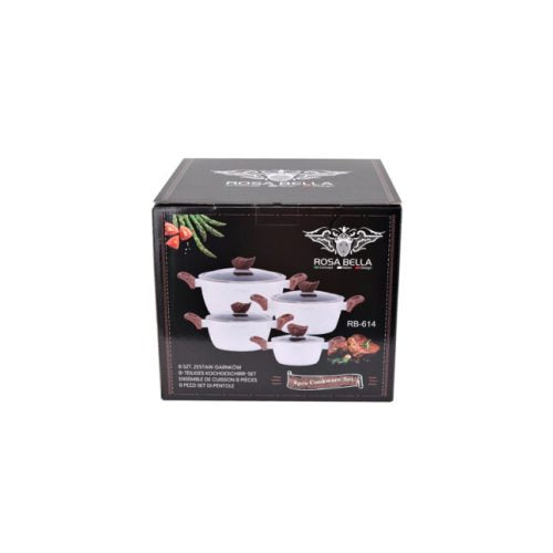 Rosa Bella edénykészlet / Fehér