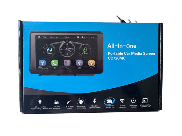 Hordozható 7" Autós Kijelző CC726MC