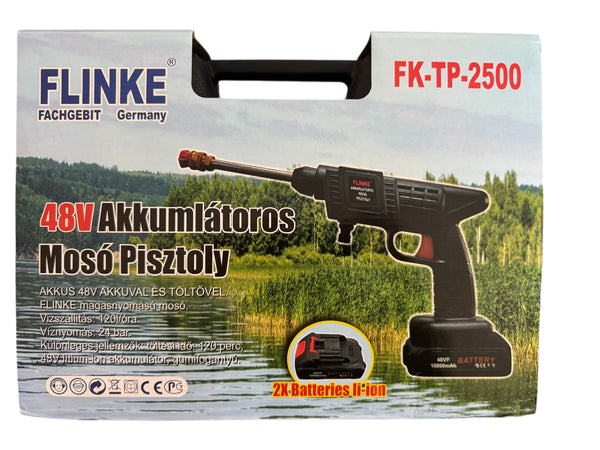 Kimiyo vezeték nélküli akkumulátoros magasnyomású mosó kofferben - 2 db 48V-os lítium akkumulátorral - CH-23-324