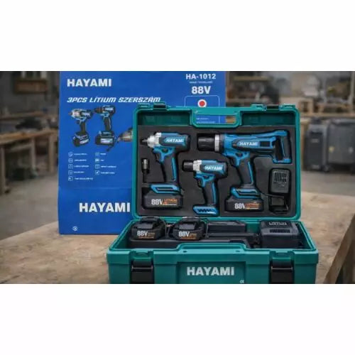 Hayami 3 részes Akkumulátoros szerszámkészlet HA-1012