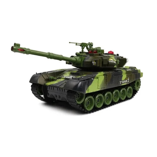 TávirányÍtós War Tank 2.4GHz. 1:18 méretarány erdei álca