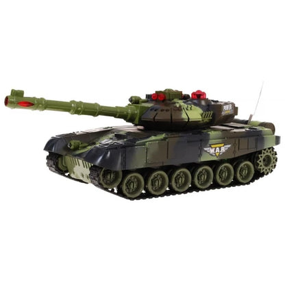 TávirányÍtós War Tank 2.4GHz. 1:18 méretarány erdei álca