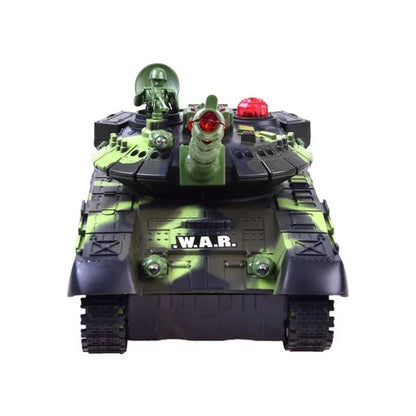 TávirányÍtós War Tank 2.4GHz. 1:18 méretarány erdei álca