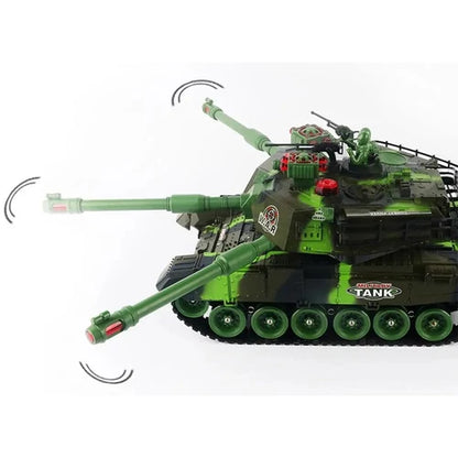 TávirányÍtós War Tank 2.4GHz. 1:18 méretarány erdei álca