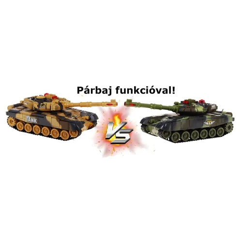 TávirányÍtós War Tank 2.4GHz. 1:18 méretarány erdei álca