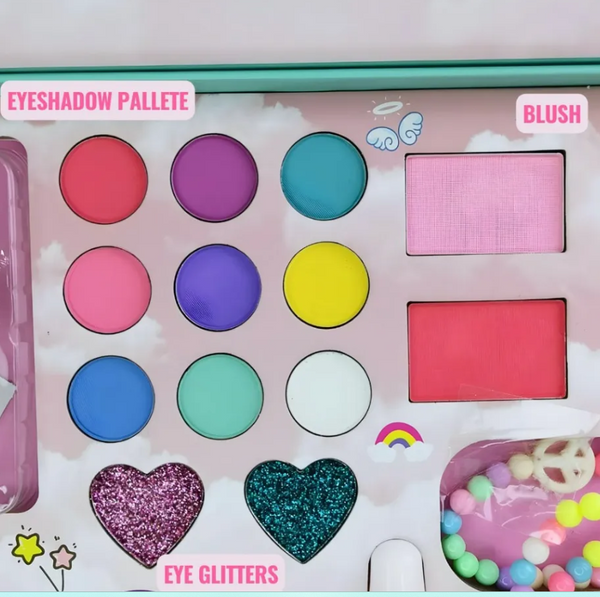 Fantasy magic sminkkészlet gyerekeknek – karkőtővel, fülbevalóval, gyűrűvel és sok kiegészítővel (BBJ)