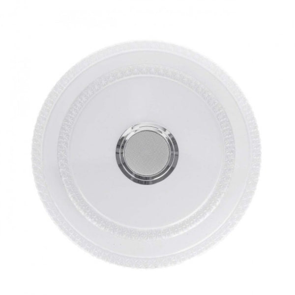 Intelligens RGBW mennyezeti lámpa, bluetooth hangszóróval, 40 cm dupla kristályos