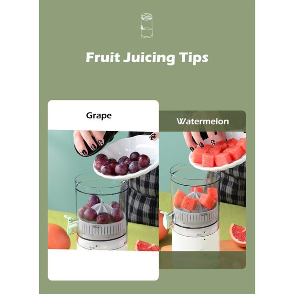 Hordozható USB narancsfacsaró, újratölthető, többfunkciós háztartási gyümölcscentrifuga mini facsaró csésze elektromos gyümölcscentrifuga vezeték nélküli