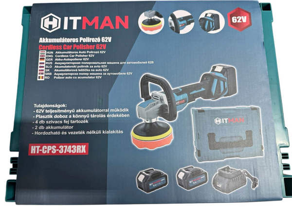 HITMAN Akumulátoros Polírozó 62V
