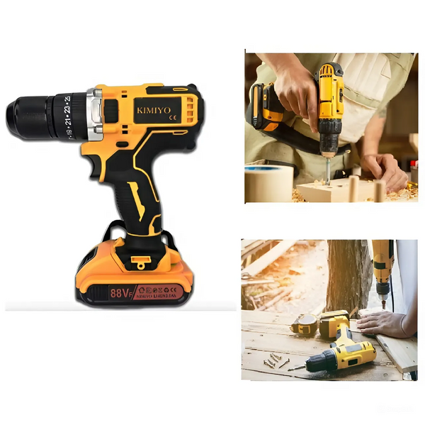 KIMIYO 28 RÉSZES 2 AKKUS FÚRÓ- ÉS CSAVAROZÓGÉP – 36V