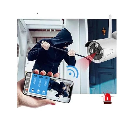 Wifi 4 kamerás 4K biztonsági rendszer, vezeték nélküli HD, 2 MP