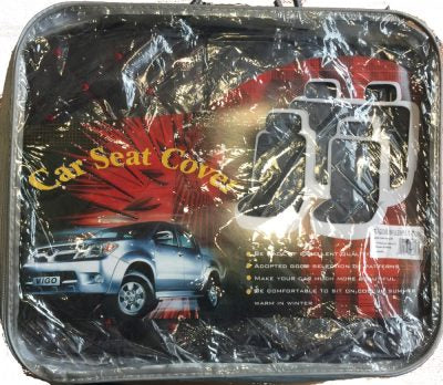 Univerzális fekete/piros steppelt üléshuzat szett UL-AG23002BK