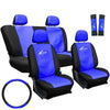 Univerzális 11 részes üléshuzat szett - kék-fekete UL-AG23001BBL