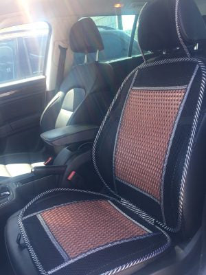 Bambusz ülésvédő AG-24696 FEKETE/BARNA