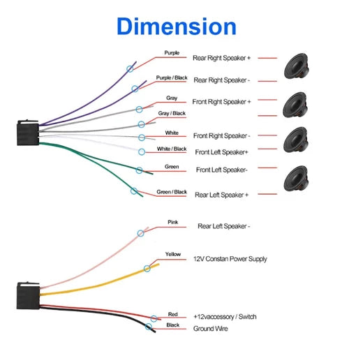 Multimédiás Autós MP5 Lejátszó Fejegység 1 din 4 Hüvelykes 4052AI