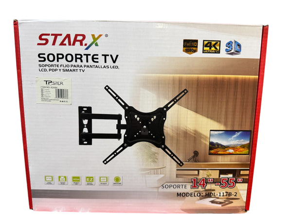 Fali tv tartó 14”-55”